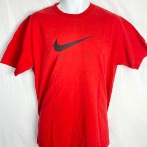 4/$25 Nike Air Swoosh Red Shirt Men's Large